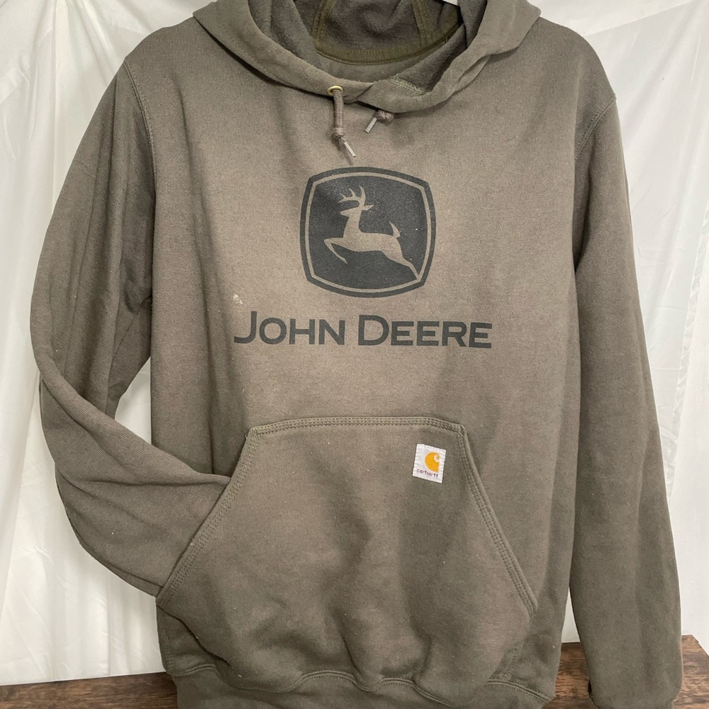 John Deere Carhartt Olive green sweatshirt S